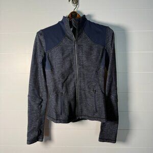 Lululemon Forme Jacket Zip-up Slub Denim Sz 8